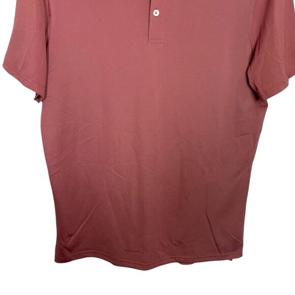 AG Adriano Goldschmied Polo Shirt Mens Medium Pink Short Sleeve Mesh Golf NEW - Picture 6 of 9